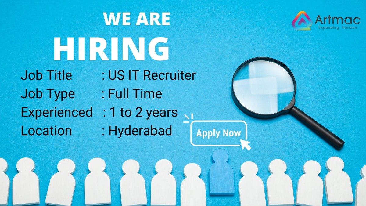 We are #hiring Location #india
➡️artmacsoft.com/work-at-artmac…
#usitrecruiter #recruitment #artmac #artmacjobs