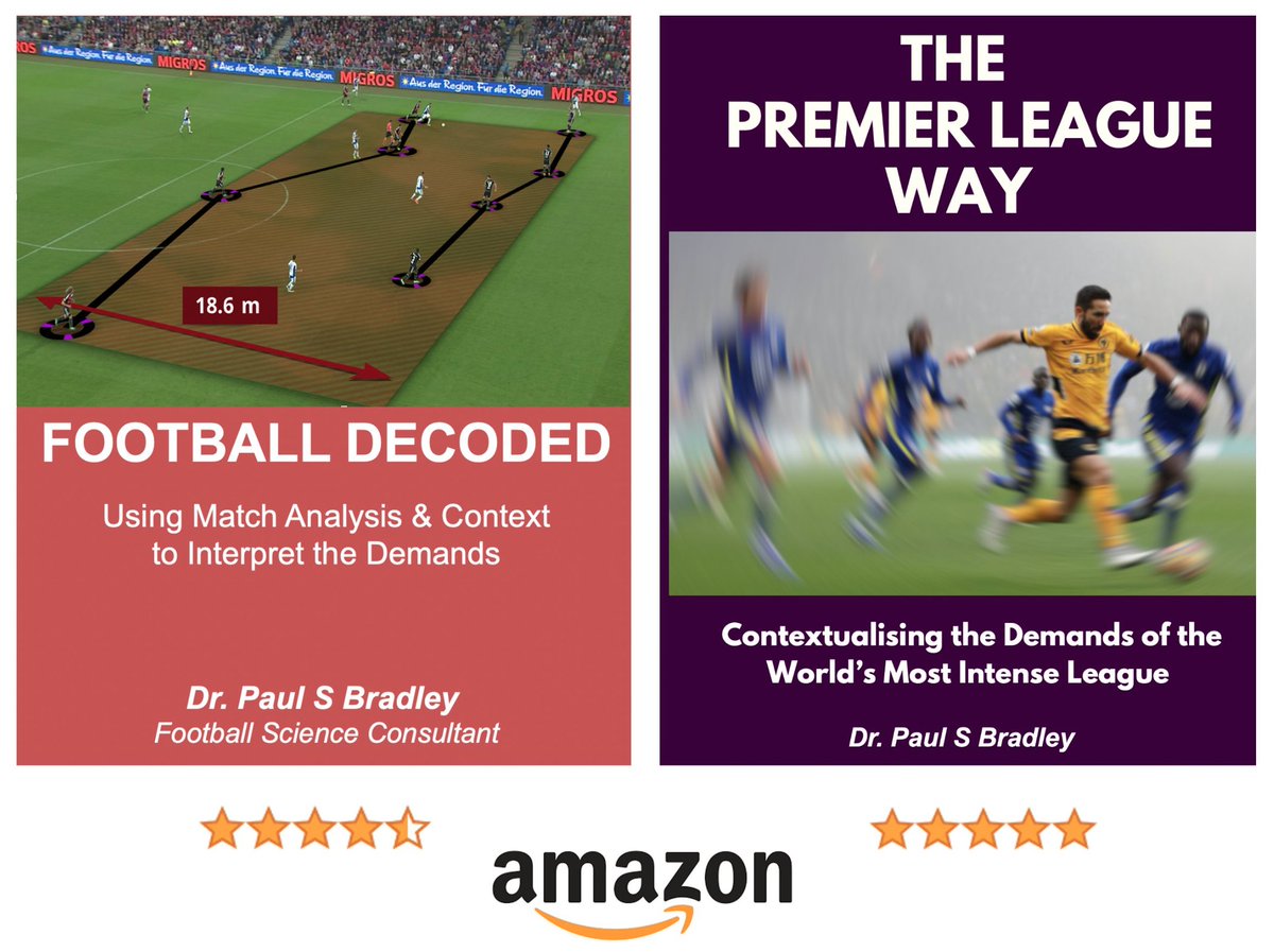 As there was so much interest in the contextualisation of football data post, I thought I would add these two essential sources. ‘Football Decoded’ is much more general & ‘The Premier League Way’ is very advanced. Links below: amazon.com/FOOTBALL-DECOD… amazon.com/Premier-League…