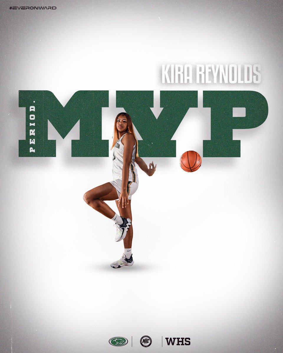 Congrats @KiraReynolds. @NIC_athletics Most Valuable Player (as voted by the coaches). #BLEEDGREEN 💚🐾