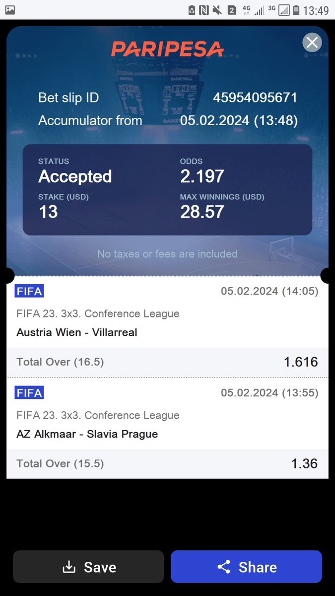 Betting_Africa_'s tweet photo. PariPesa
🔥2 odds 
✏Betslip code:👉18H5A

Register with PariPesa 
🔗 Link: https://t.co/z5ac3oJkLU
✅ Promo code: AFRICABET
🎁 Deposit and receive a 100% bonus.

#Paripesa #bettingpicks #sports #football #Zed #ticktes https://t.co/GW23bGDhus