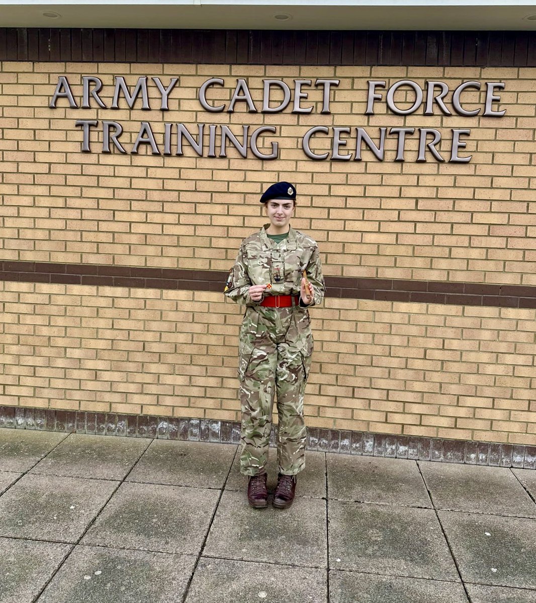 Well done to Cadet CSM Milevsky who has achieved the highest star level an Army Cadet can obtain, Master Cadet, a course which tests cadets knowledge and encourages them to demonstrate sound leadership skills 🌟 @ArmyCadetsUK @RFCANI @DepComdtMD @DComdt_2NIACF @Andrew68793165