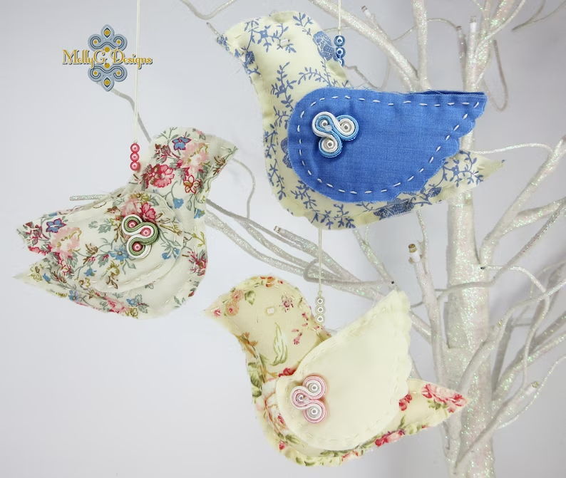 kblacey's tweet photo. Bring the spring inside with these pretty textile bird decorations by @MollyGDesigns  https://t.co/8t3ixgKnG9  
#elevenseshour #birds #giftideas https://t.co/OWsFkYJj3n