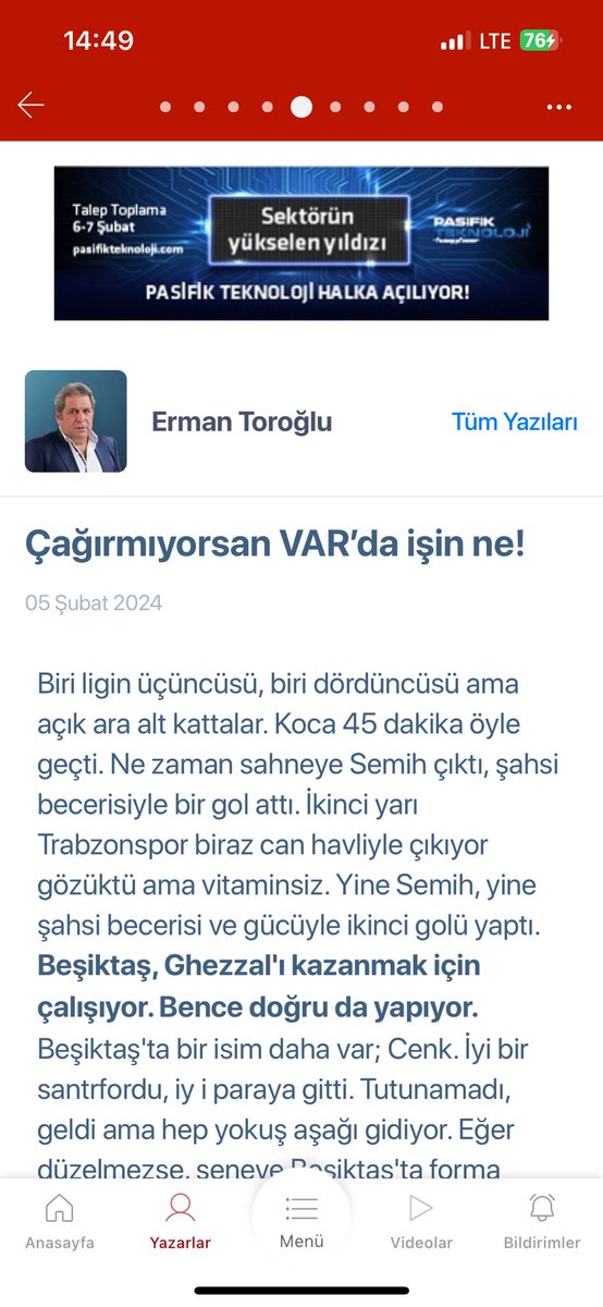 Yorumcunuzu bir ara hekime götürün sanırım alzheimer başlangıcı var.<a href="/aspor/">A Spor</a>
Aynı pozisyonu bir gazetede başka diğerinde başka değerlendirmiş