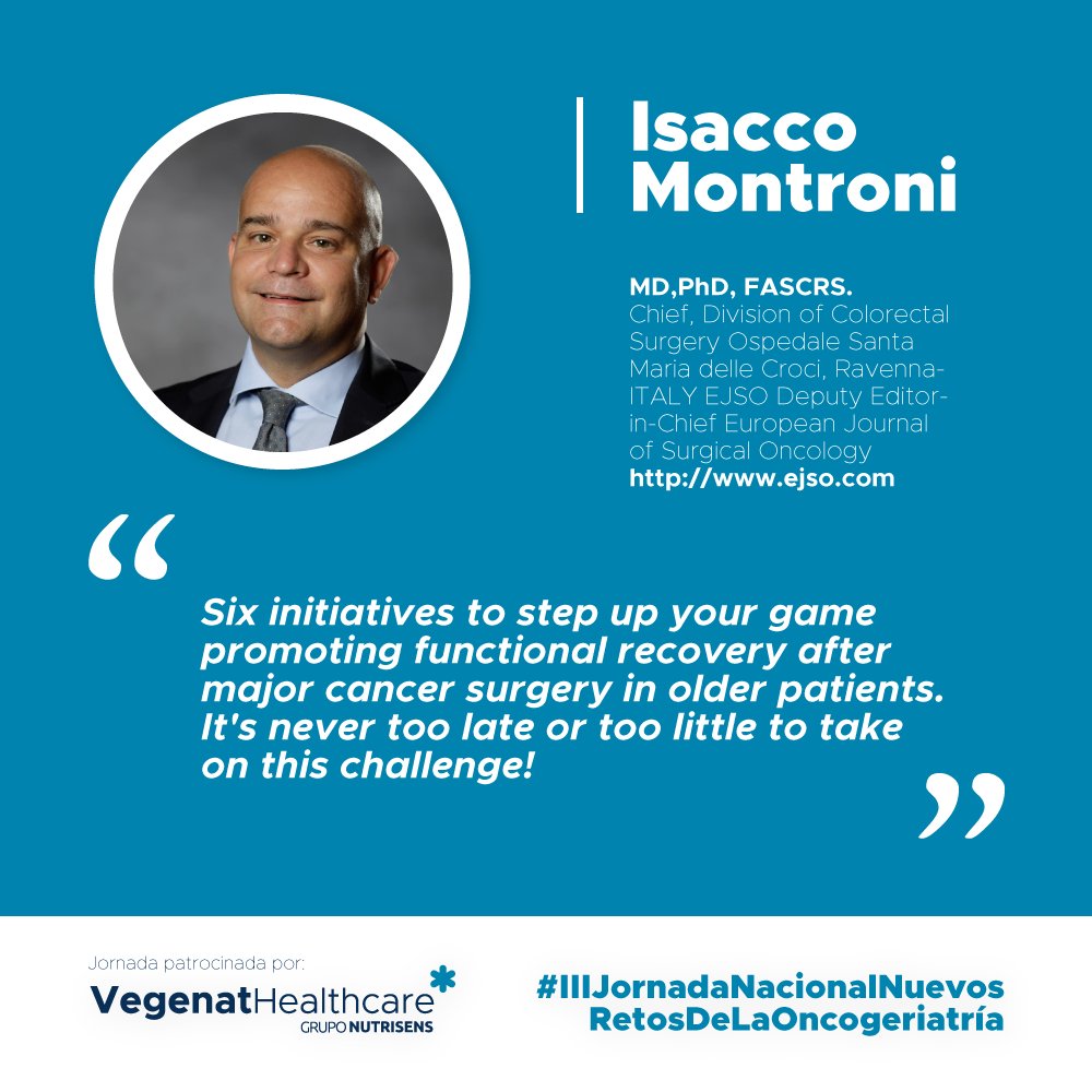 Descubre la experiencia detrás de la III Jornada Nacional: #NuevosRetosdelaOncogeriatría 🌟 a través de nuestros excelentes ponentes.

Hoy conocemos más a <a href="/3isac/">Isacco Montroni</a> , Ponente de la Jornada.

📅 8 de Marzo 2024.
👉🏼 Inscríbete en: vegenathealthcare.es/area-profesion…