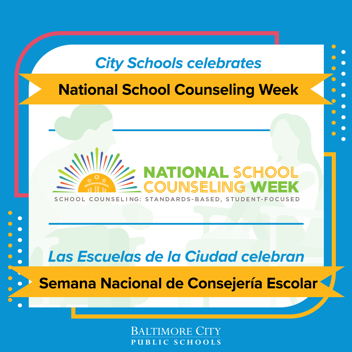 City Schools celebrates National School Counseling Week. This year's theme is "School Counseling: Standards-Based, Student-Focused." Thank you to all our school counselors who help students achieve school success and plan for a future career. #NSCW24