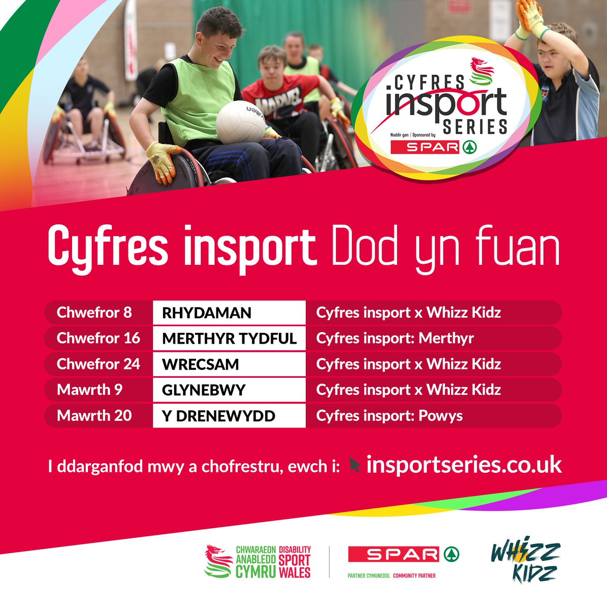 📣 insport Series coming soon / Cyfres insport dod yn fuan...

🔗 insportseries.co.uk

<a href="/SPARintheUK/">SPAR UK</a> <a href="/AF_Blakemore/">A.F. Blakemore & Son</a> <a href="/WhizzKidz/">Whizz Kidz</a>