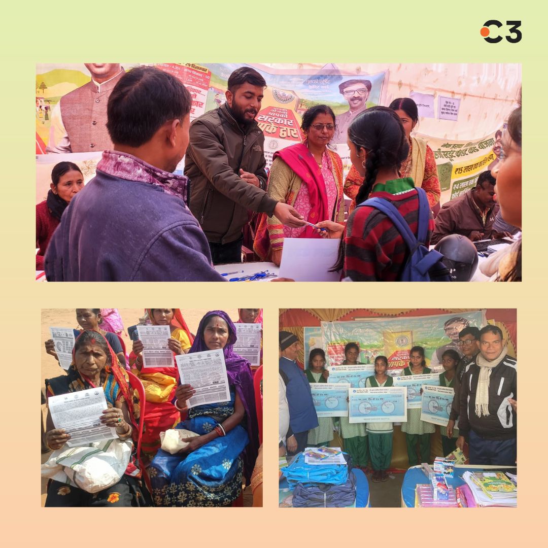 C3 leveraged The Government of Jharkhand's Apki Yojana, Apki Sarkar, Apke Dwar program - which makes information on governmental welfare schemes available at the grassroots - to build awareness on the School Health and Wellness Program (SHWP), for which C3 is a key implementation
