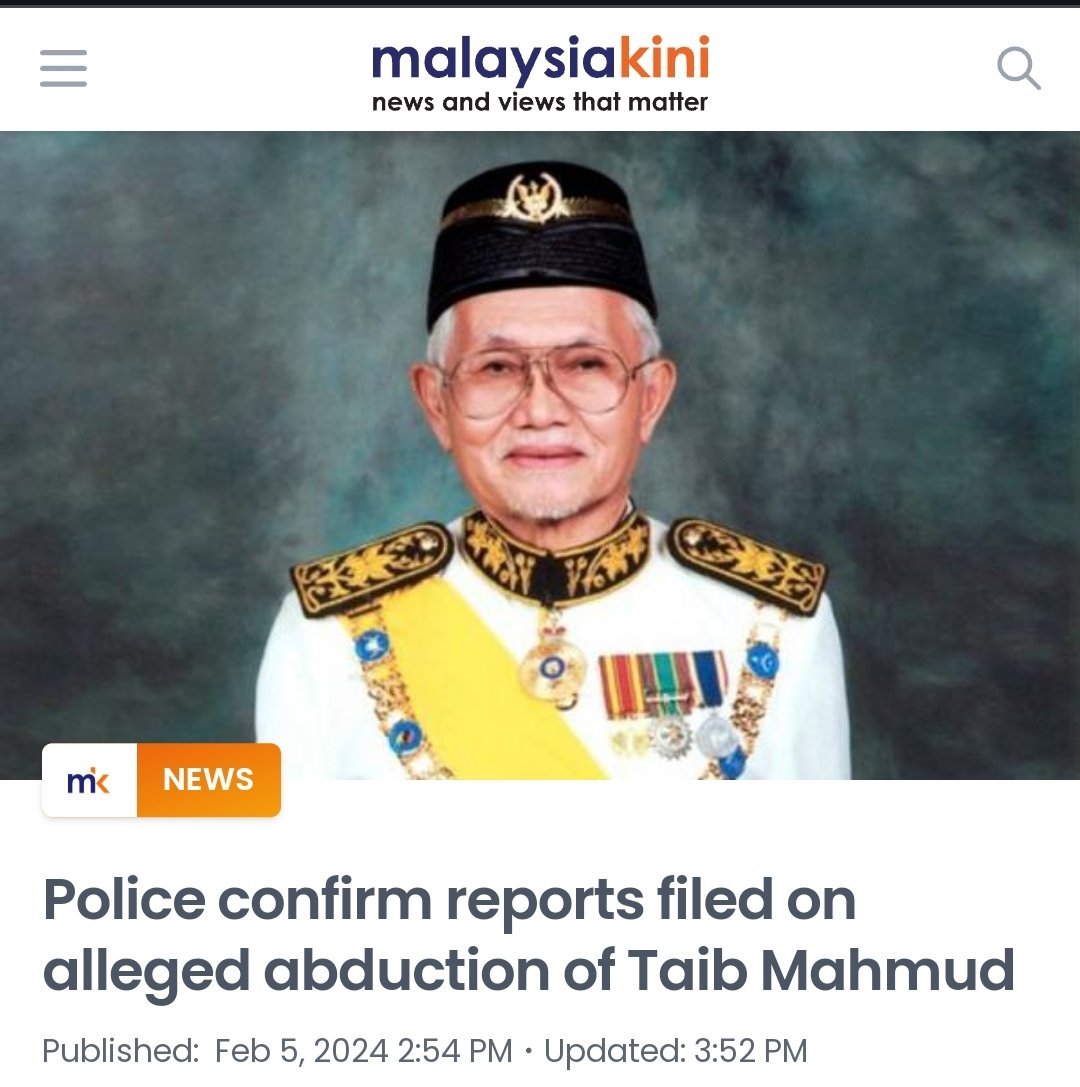 mynewshub's tweet photo. Berebut Harta Punca Taib Dilarikan Pada Hospital?

Sarawak Report melaporkan,  Tun Pehin Sri Abdul Taib Mahmud "dibawa lari" tengah malam dari Hospital Normah di Kuching oleh isterinya, Raghad Kurdi.

Tindakan itu diteruskan walaupun para doktor memberitahu Raghad ia satu perbuatan yang membahayakan nyawa Taib.

Pihak hospital telah membuat laporan polis selepas Taib dibawa keluar tanpa kerelaan hospital dan doktor pukul 11.56 malam tadi.

Polis mengesahkan telah menerima laporan yang dibuat salah seorang doktor hospital terbabit.

“Jururawat di situ juga memberitahu, segala ubatan yang dipasang pada Taib telah ditanggalkan secara sukarela oleh Raghad tanpa memberitahu kakitangan-kakitangan di Unit Rawatan Rapi yang bertugas.

“Pesakit itu juga dibawa keluar oleh pembantu Raghad dan pengawal-pengawal peribadinya dengan diletakkan pada kerusi roda untuk menaiki sebuah kereta Alphard berwarna hitam di pintu masuk utama pusat itu,” menurut kandungan laporan itu.

Taib berkahwin dengan Ragad pada 18 Disember 2010 iaitu lebih setahun selepas kematian isteri pertamanya, Allahyarhamah Datuk Patinggi Laila Taib. 

Sarawak Report mendakwa perbuatan Raghad itu mungkin didorong perang perubatan harta yang sedang berlaku dalam keluarga berkenaan- MYNEWSHUB