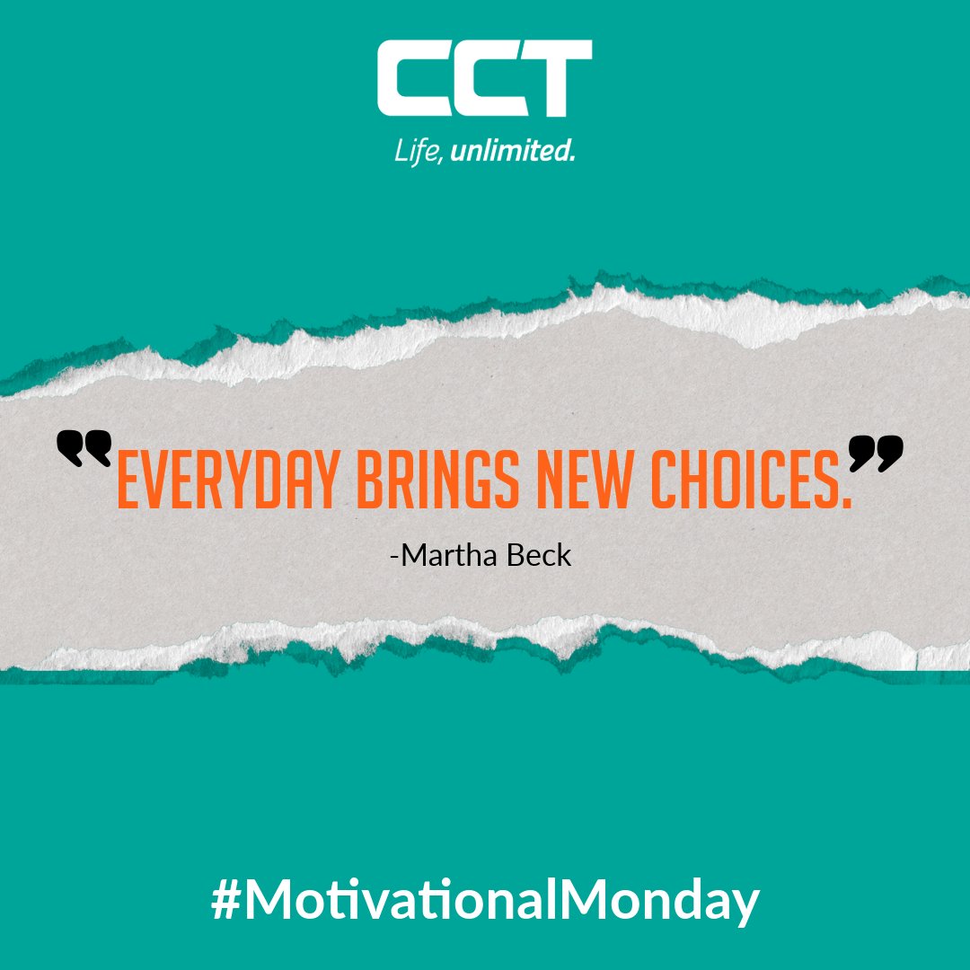 Start your week off with some Monday motivation.

#cctbvi #lifeunlimited #CCTLifeUnlimited #BVILove #cctiswe #cctcares #mondaymotivation #MotivationalMondays