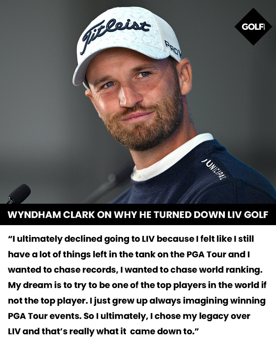 "I chose my legacy over LIV" - Wyndham Clark