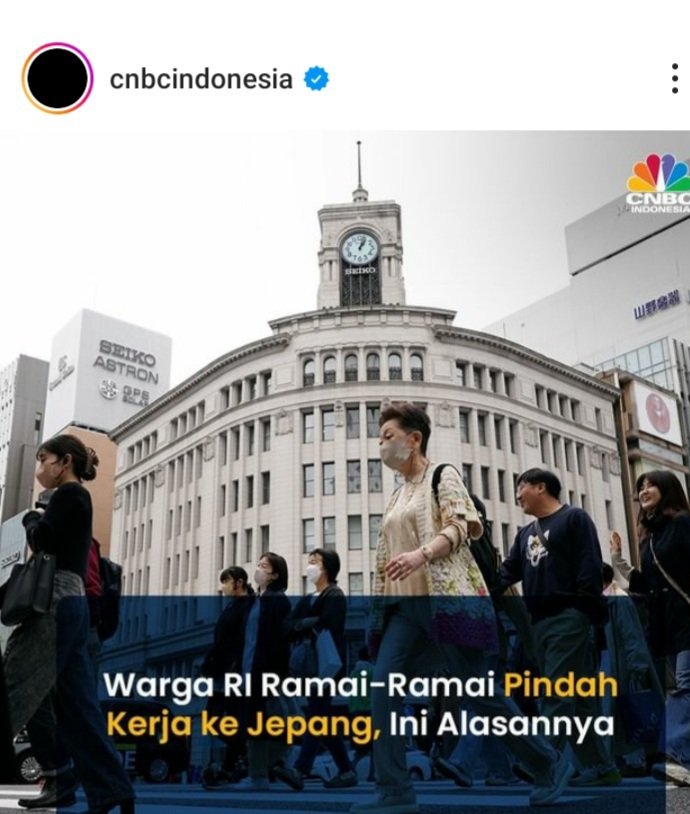 Bom depopulasi Jepang buka peluang bagi warga Bandung x Bekasi pindah ke Osaka x Tokyo. 

Thn lalu jumlah naker RI ke Jepang naik 52%! Total ada 121 ribu warga RI di sana. Target naik jd 500 ribu. 

Loker : operator, peternakan, hotel rumah sakit, pertanian x retail. 

Ayo gaes.