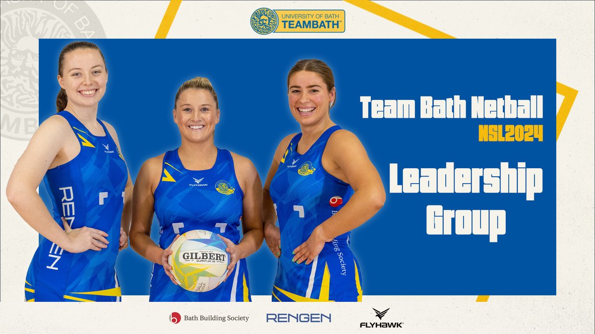 Team Bath Netball (@teambathnetball) on Twitter photo 🚨 Introducing the #BlueAndGold Leadership Group for #NSL2024 🚨
Bethan Dyke will lead the squad this season as our #Captain, with Kirsty Harris and Lisa Putt by her side as #CoViceCaptains 💙💛
What a team 😍
<a href="/NetballSL/">Netball Super League</a> #Netball #ForwardsAndFearless
netball.teambath.com/2024/02/05/sup… 🚨 Introducing the #BlueAndGold Leadership Group for #NSL2024 🚨
Bethan Dyke will lead the squad this season as our #Captain, with Kirsty Harris and Lisa Putt by her side as #CoViceCaptains 💙💛
What a team 😍
<a href="/NetballSL/">Netball Super League</a> #Netball #ForwardsAndFearless
netball.teambath.com/2024/02/05/sup…