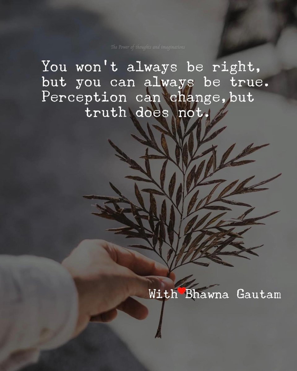 drbhawnagautam1's tweet image. Be led by your conscious, not by other people. Sometimes, truth takes time to be revealed, and as it does, their perception also changes.

Dr Bhawna Gautam 

#Truth #consciousness #innerreflection #innerguidance