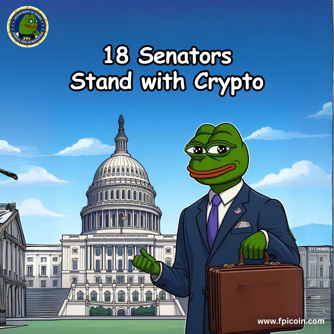 Cryptonites rejoice! 🇺🇸   

18 Senators are officially #TeamCrypto thanks to FPI-powered advocacy! ✊ 

 Join the fight for freedom: Follow <a href="/FPI_coin/">FPI</a> and let's MOON together! 🚀  

#SenateSaysYes #FPIcoin