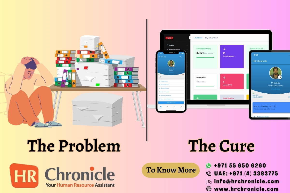 HR Chronicle - The Leading Cloud based HR and Payroll Management Solution of Middle East Region.
Document Management Simplified.
Website: hrchronicle.com

#hr #hrsoftware #hrsupport #hrconsulting #hrcareers #hrmanagement #gccjobs #gccareers #gccmarketing #hrmanager
#hrms