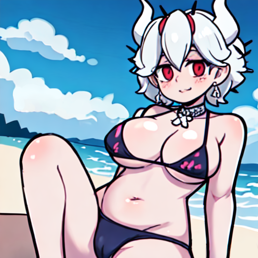 SSUMMERART's tweet photo. 在沙灘度假的地獄征服者/3
HellTaker on vacation at the beach/3

⟪地獄征服者 HellTaker⟫ --SSummerArt
#HellTaker #Azazel #Beelzebub #Lucifer #Judgement #SSummerArt #AiArt #Anime #LookBook #AnimeArt #Waifu #AnimeGirl #AiArtwork #AIイラスト #AI繪圖 https://t.co/Sia4jDOseM