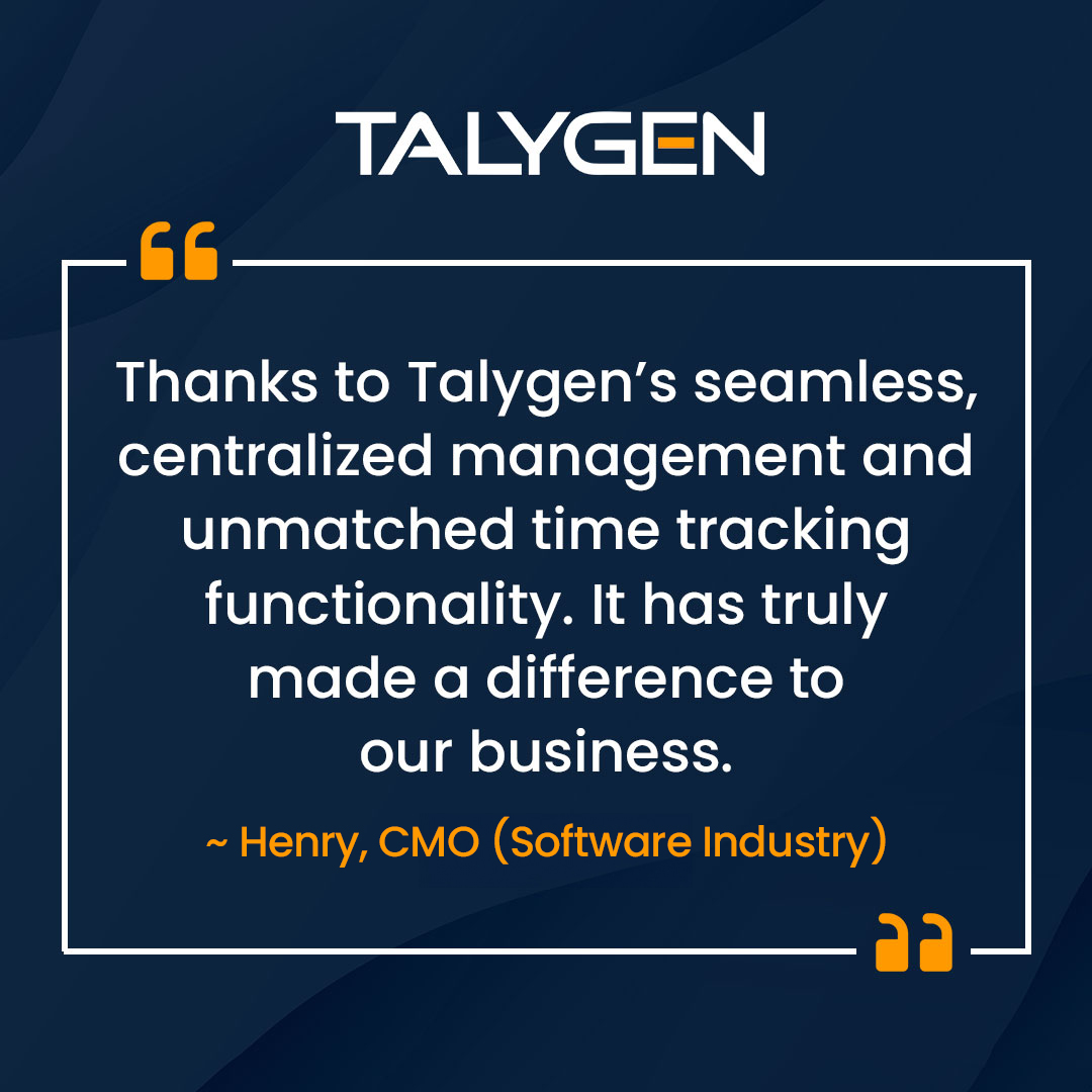 TalygenInc's tweet image. In our journey of using Talygen’s time tracking, 62% of our workforce is now experiencing the power of this innovative tool. Empowered by Talygen&apos;s remote team monitoring tools, we have gained control over our time.&quot;

- Henry, CMO (Software Industry)

#TimeManagement #timetrack