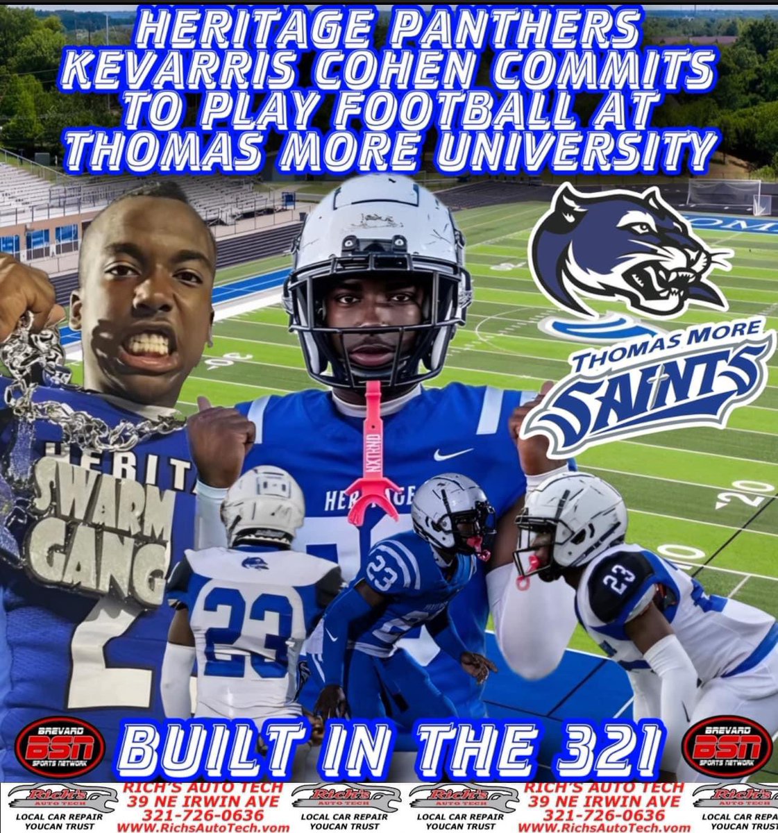 SportsBrevard's tweet image. BSN #RECRUITINGUPDATE:  @swarmgangg  @Kee2Wavy_  COMMITS TO @TMU_Football TO PLAY 🏈 FOOTBALL

Read the full article here: facebook.com/share/p/JuJuTm…