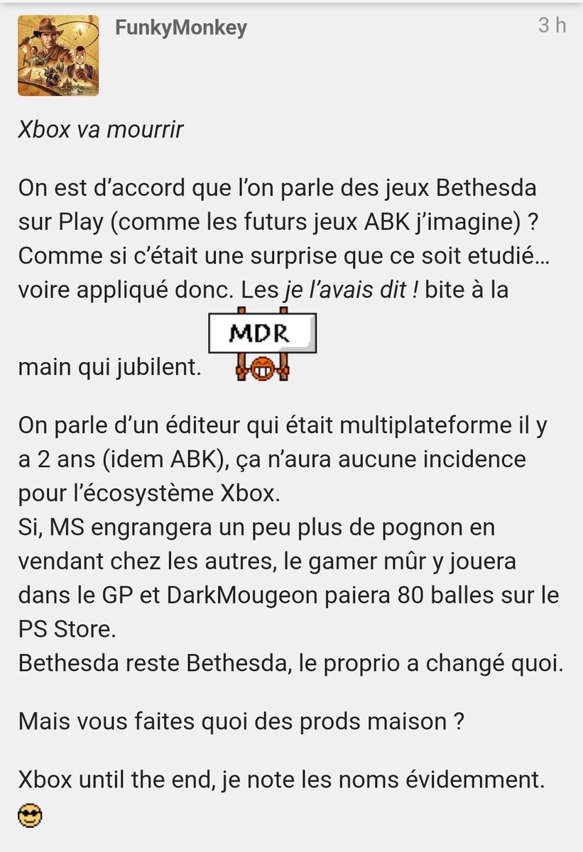 TsunaNormand's tweet photo. Petit passage sur @Gamekult
Enfin leur forum xbox.
Toujours un moment de plaisir.
Entre @astaranx qui a disparu et les fanboys hardcore qui t explique que TOUT va bien et que C EST NORMAL
#xboxgate @XboxP3 : t as rien à dire Philou? https://t.co/3gzk9KPPeK