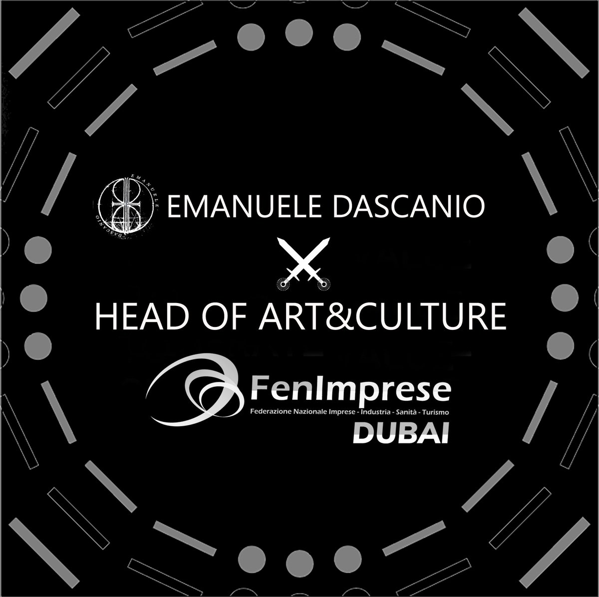 _OrdinalStudio_'s tweet photo. OrdinalStudio by ARTED MCD LLC, a company based in #Dubai, today announces its collaboration with FenImprese Dubai, the association that represents and protects the interests of Italian entrepreneurs in the United Arab Emirates. Emanuele @Dascanio_ will take on the role of Strategic Manager of the Arts and Culture Sector for all those who wish to operate in the area. Furthermore, @_OrdinalStudio_  is actively working to expand its locations across Europe, with the aim of bringing #ordinals #art to the center of the world. 🌎