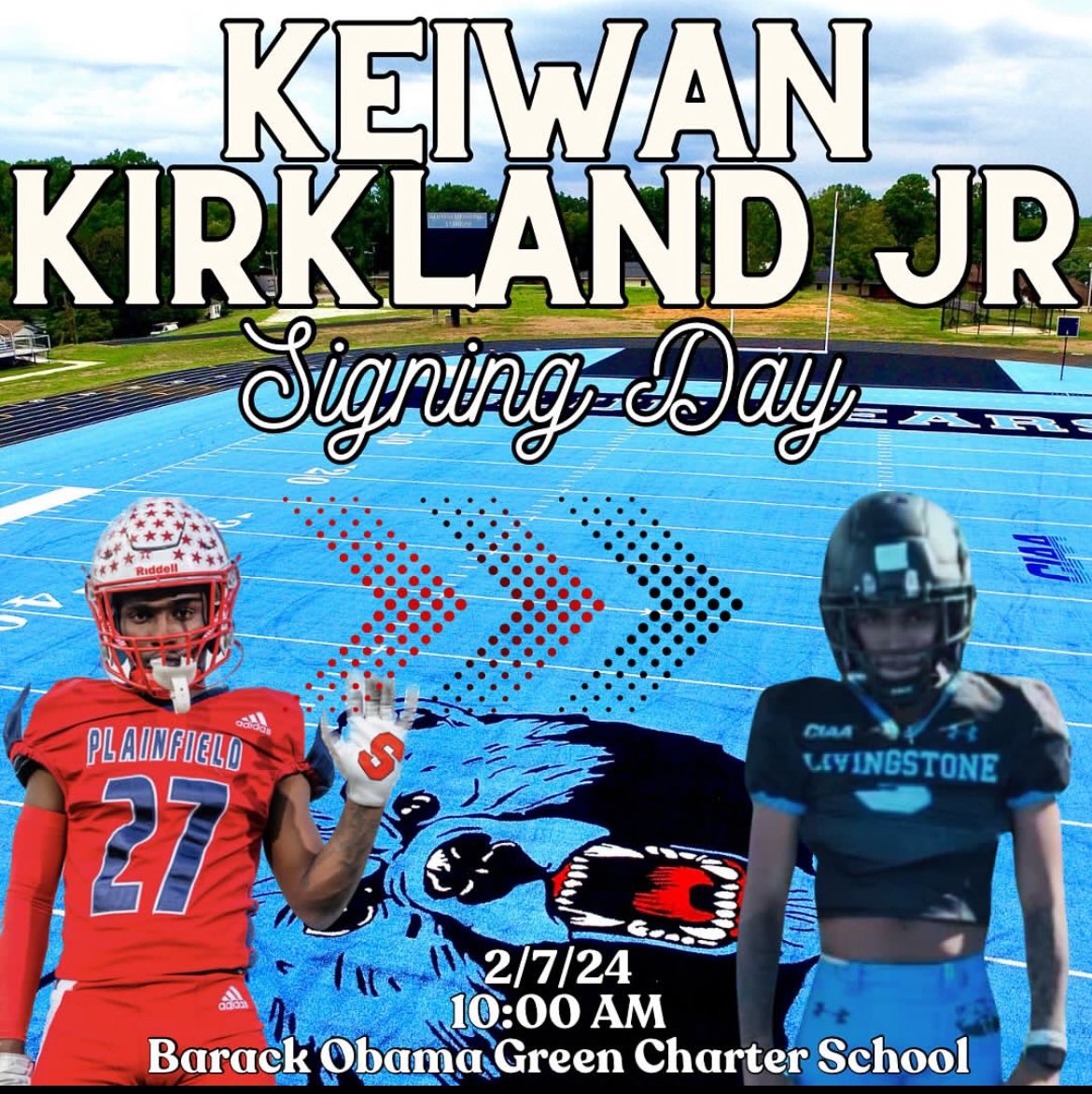 Come out and support Keiwan as he signs to Livingstone College!