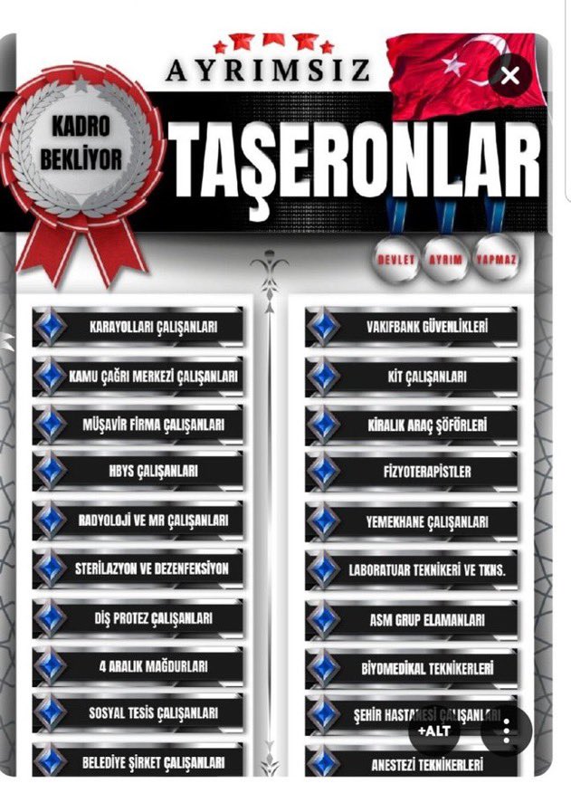 Enayisazanoglu's tweet photo. #TaşeronKadroSözünüİstiyor 
Taşeron sistemi bitsin.Herkes kadrosunu alsın.Rahat etsin.Bunu istiyoruz sadece https://t.co/tfCWRlS0q8