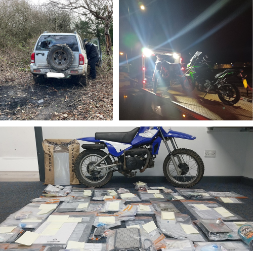 ClevelandPolice's tweet photo. 🚔 👮🏼♂️ A two-day operation last week by #Eston NPT and our Matrix team saw suspected drugs including cocaine, illegal weapons, stolen motorbikes and a so-called community vehicle seized - as well as a number of arrests.✅
Read more here: https://t.co/1v3Lmfx45k https://t.co/fpYp0z8TsR