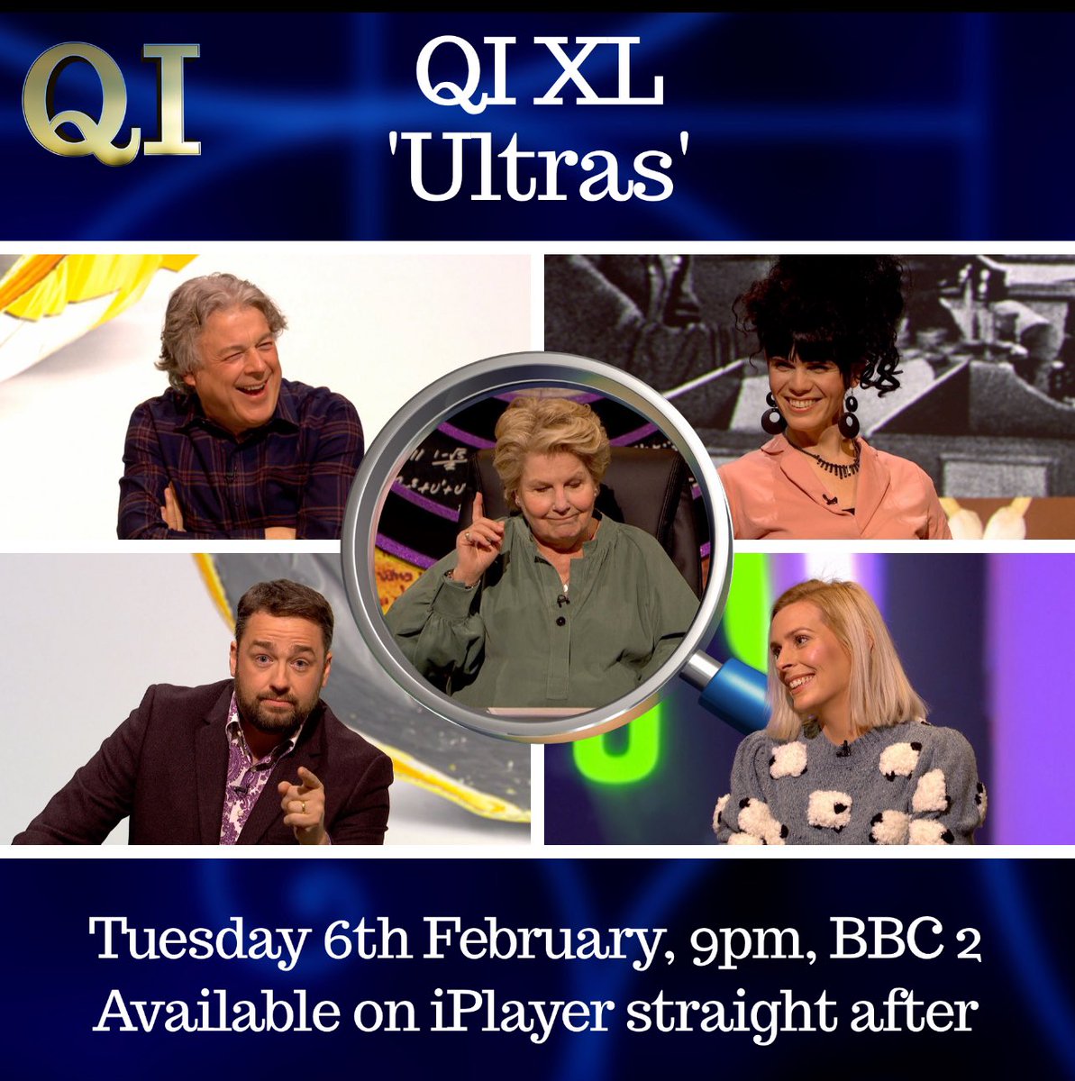 Tomorrow is an ULTRA-interesting episode of @qikipedia with Jordan Gray, Jason Manford, Sara Pascoe and Alan Davies! Don’t miss it - 9pm on @BBCTwo and @BBCiPlayer following!