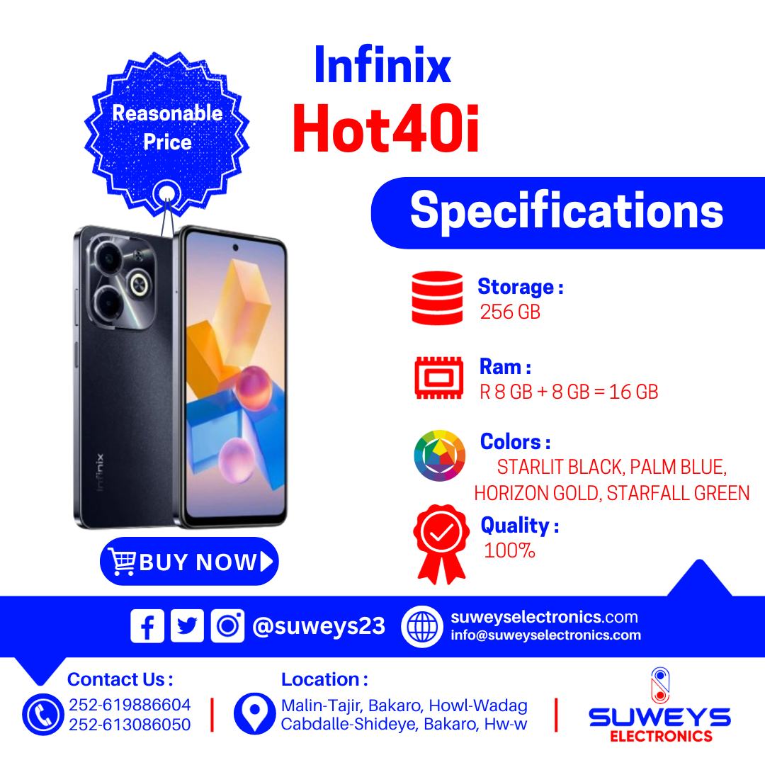 suweys23's tweet photo. 📲𝐈𝐧𝐟𝐢𝐧𝐢𝐱 𝐇𝐨𝐭𝟒𝟎𝐈 𝐈𝐲𝐨 𝐇𝐨𝐭𝟑𝟎𝐈 Macmiil Waa Kuu Diyaar Jumlo Iyo Tafaariq ,Dal Iyo Dibad.
𝐍𝐚𝐠𝐚𝐥𝐚 𝐬𝐨𝐨 𝐗𝐢𝐫𝐢𝐢𝐫 - 𝐖𝐡𝐚𝐭𝐬𝐚𝐩'𝐲𝐚𝐝𝐚 𝐇𝐨𝐨𝐬𝐞 :👇
📞 https://t.co/0MJ1LTAUkG
📞 https://t.co/Te5VyQzxdW
#infinix #infinixmobiles #smartmobile #SE https://t.co/4WSPKl1FHb