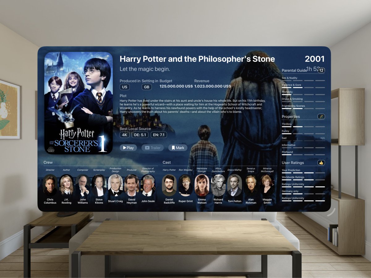 Cihat Gündüz (@jeehut) on Twitter photo Starting a new journey on #AppleVisionPro!
An app that helps discover what to watch next with smart & informative details. 🍿
Still a lot of work ahead, will probably take a couple of months to finish. 🚧
Follow <a href="/Pleydia/">Pleydia App</a> to stay up-to-date as I make progress. #BuildInPublic Starting a new journey on #AppleVisionPro!
An app that helps discover what to watch next with smart & informative details. 🍿
Still a lot of work ahead, will probably take a couple of months to finish. 🚧
Follow <a href="/Pleydia/">Pleydia App</a> to stay up-to-date as I make progress. #BuildInPublic