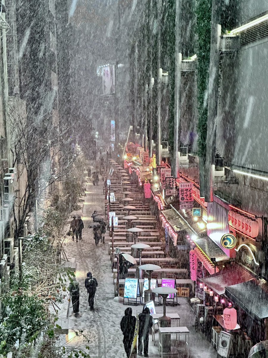 Dino_Tsiopanos's tweet photo. Thundersnow in Shibuya, Tokyo! ❄️⚡️❄️⚡️❄️ #snowkyo #tokyo #shibuya #thundersnow #snow https://t.co/j6YrbgZ3OA