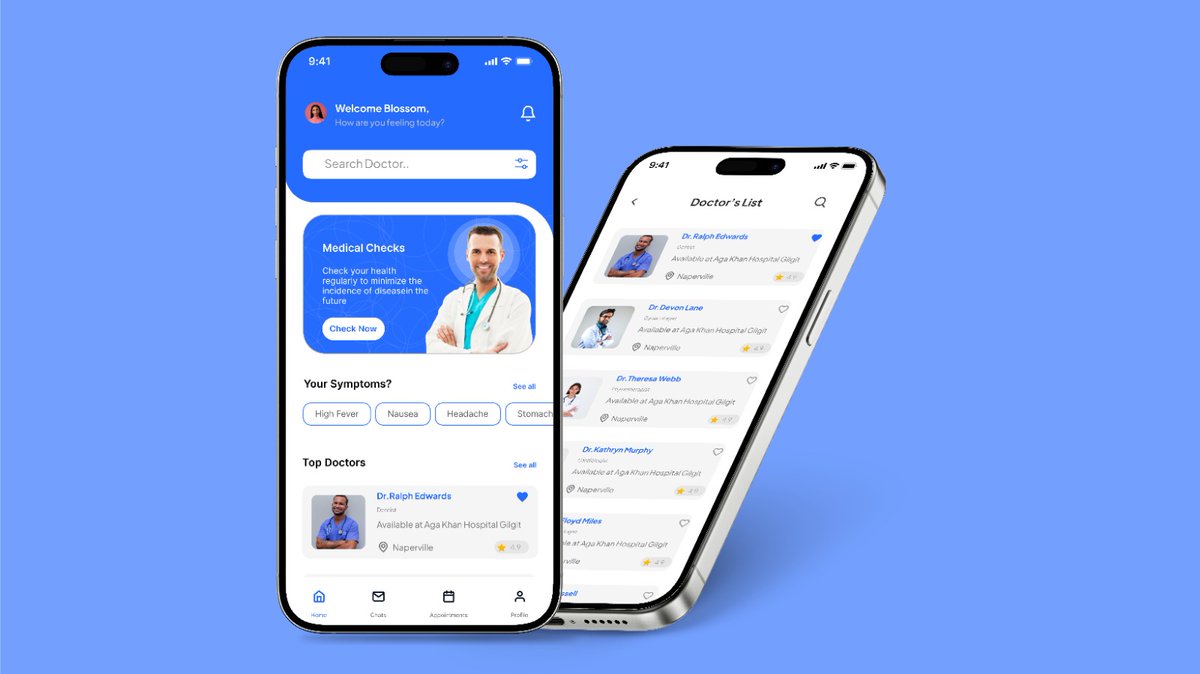 Day 4 : Healthcare Home and Doctors List Screens.

#uxfoundry #7daysdesignchallenge #uxdesign #uidesign #productdesign