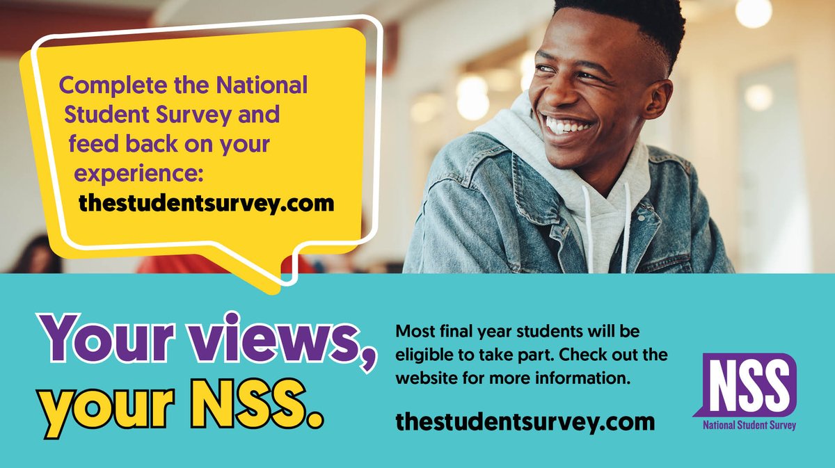 Complete the National Student Survey to shape your Keele experience and help future students! Plus, you could win one of ten £50 cash prizes! 💷 Find out more and fill in the survey here - bit.ly/4bff2L3