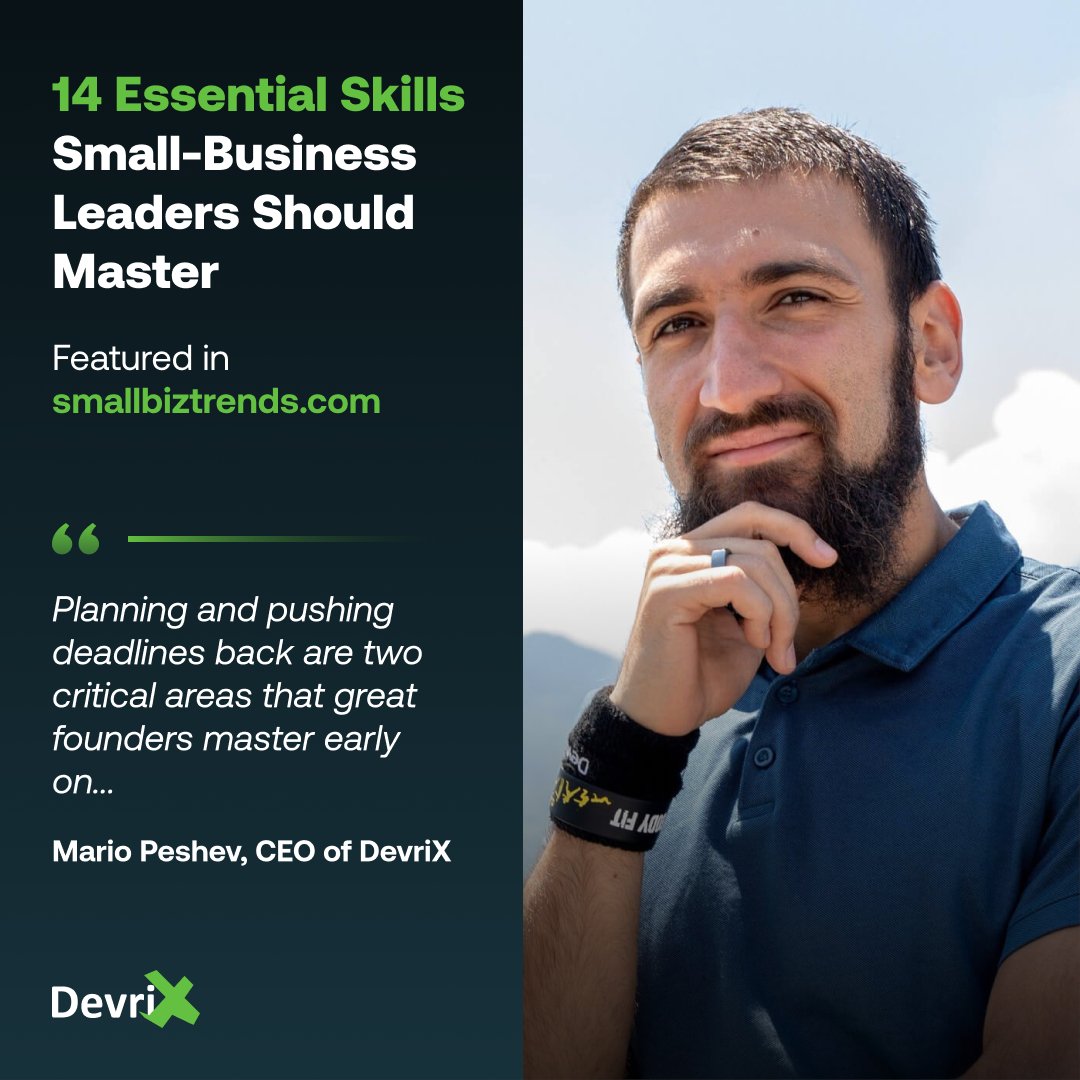 wpdevrix's tweet image. 🔗 @smallbiztrends featured Mario Peshev, CEO of DevriX, along with 13 other influential business leaders, shedding light on the must-have skills that pave the way to success &amp;gt;&amp;gt;&amp;gt; smallbiztrends.com/2024/02/essent…
 
#businessleadership #smallbusinesssuccess #devrix #knowledgesharing…