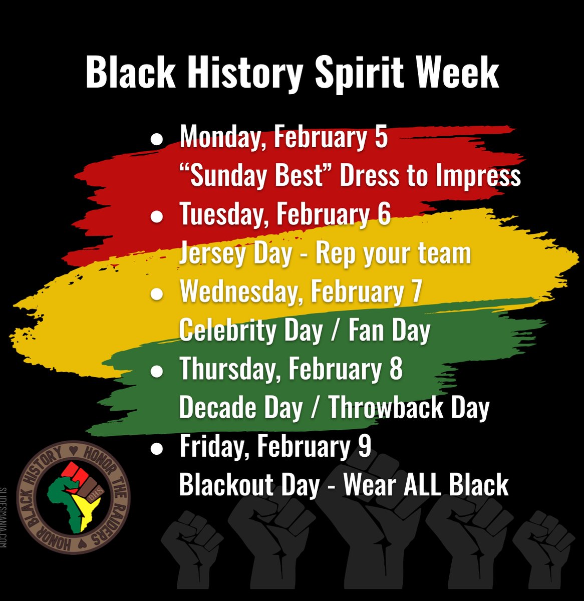 HonortheRaiders's tweet image. Celebrating Black History with dressing our best today!