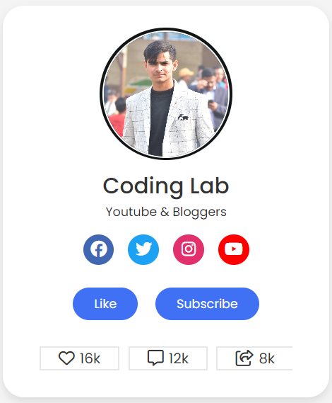 _mr_sameer_07's tweet image. today, I create my first project RESPONSIVE PROFILE CARD,  tell me how is it