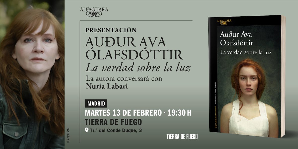 ¿Fans de la literatura nórdica? ¿Y de las auroras boreales?

Apuntad ⬇️

📅 Martes 13 de febrero
⏰ 19:30h
📖 Auður Ava Ólafsdóttir presenta «La verdad sobre la luz» junto a <a href="/nuria_labari/">Nuria Labari</a>
📍 Tr.ª del Conde Duque, 3,
<a href="/TierraFuegoV/">Tierra de Fuego Viajes</a>

#Presentación #LaVerdadSobreLaLuz