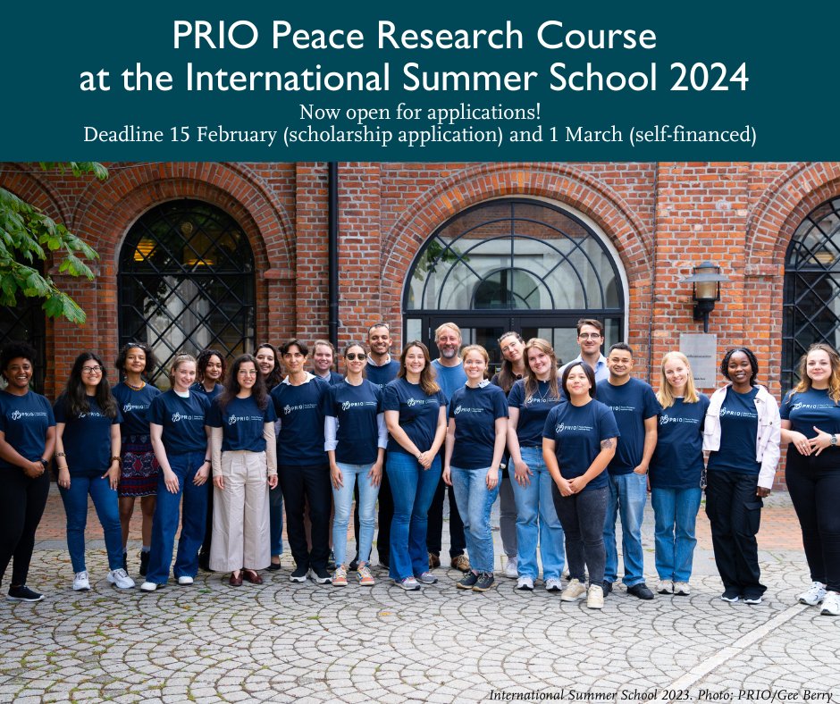 Are you interested in Peace Research and want to learn about conceptual and methodological issues within the discipline? Read more about the PRIO Peace Research Course here: bit.ly/3SM9HCP Apply here: uio.no/english/studie…