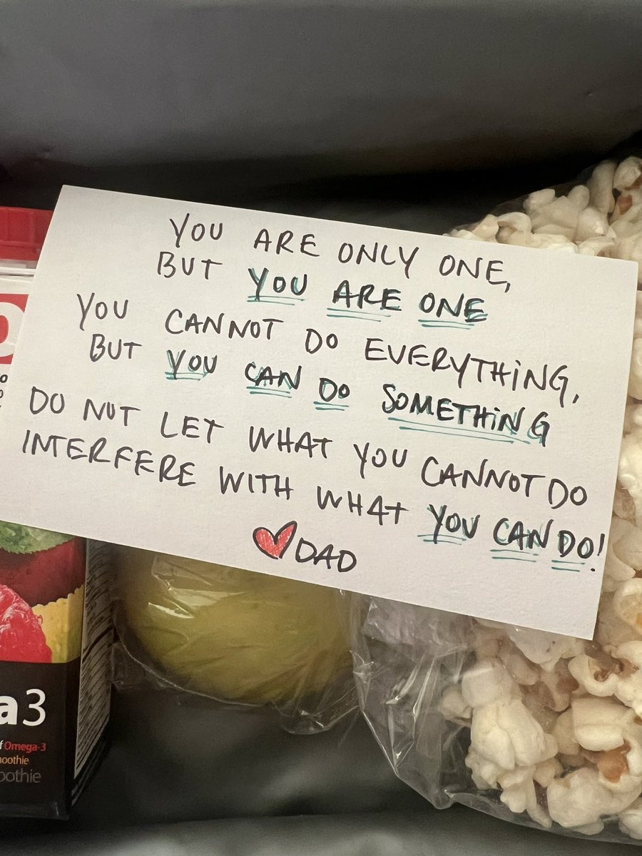foodisfuelNYC's tweet image. Daily inspirational lunchbox notes for my daughter. #EEH