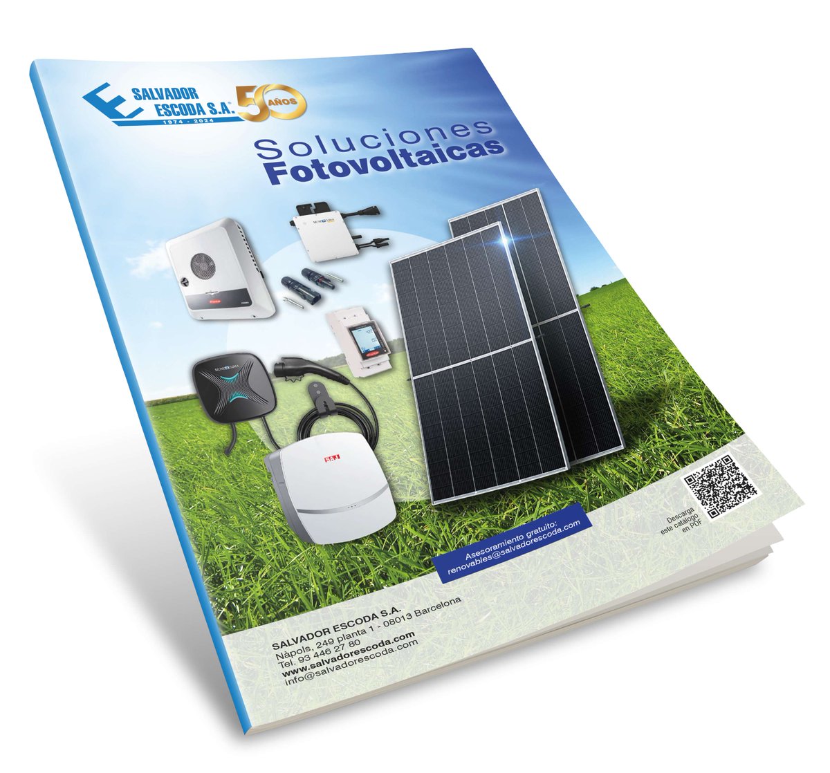 SalvadorEscoda's tweet photo. 📰📢¡PRIMICIA! Presentamos el NUEVO CATÁLOGO de Soluciones Fotovoltaicas #Mundoclima Solar®🎉💪📖
✔️ ahorro energético
✔️ alta eficiencia
✔️ innovación
✔️ óptima relación calidad/precio
👉https://t.co/9sWK8SWDM0
#50añosatuservicio #MundoclimaSolar #fv #fotovoltaica #renovables https://t.co/v8IBD1ifPu