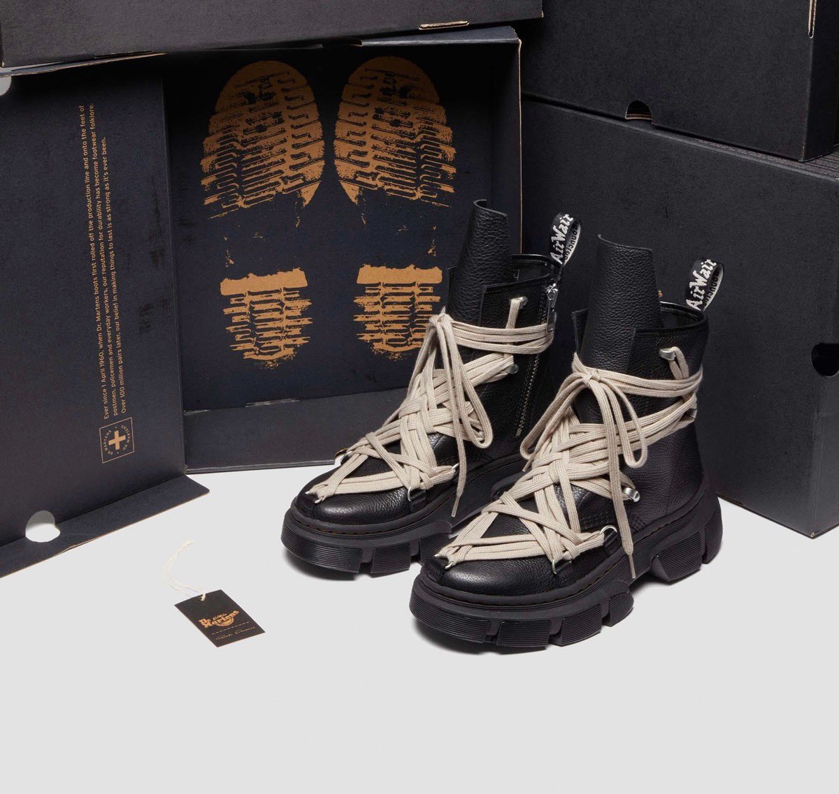 Dr.Martens × Rick Owens 1460 DMXL MEGA LACE BOOT ［ドクター