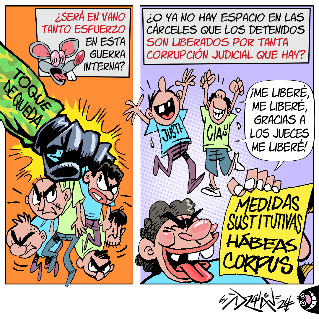 DiarioExtraEc's tweet photo. #OPINIÓN | Les compartimos la caricatura 'JUECES CORRUPTOS DEBEN DE SER ENCARCELADOS JUNTO A LOS CRIMINALES QUE SUELTAN', de este lunes 5 de febrero de 2024, realizada por Adrián Peñaherrera.
#JUECES #CORRUTOS #LIBERAN #DETENIDOS #TOQUEDEQUEDA https://t.co/PYx82gR86W