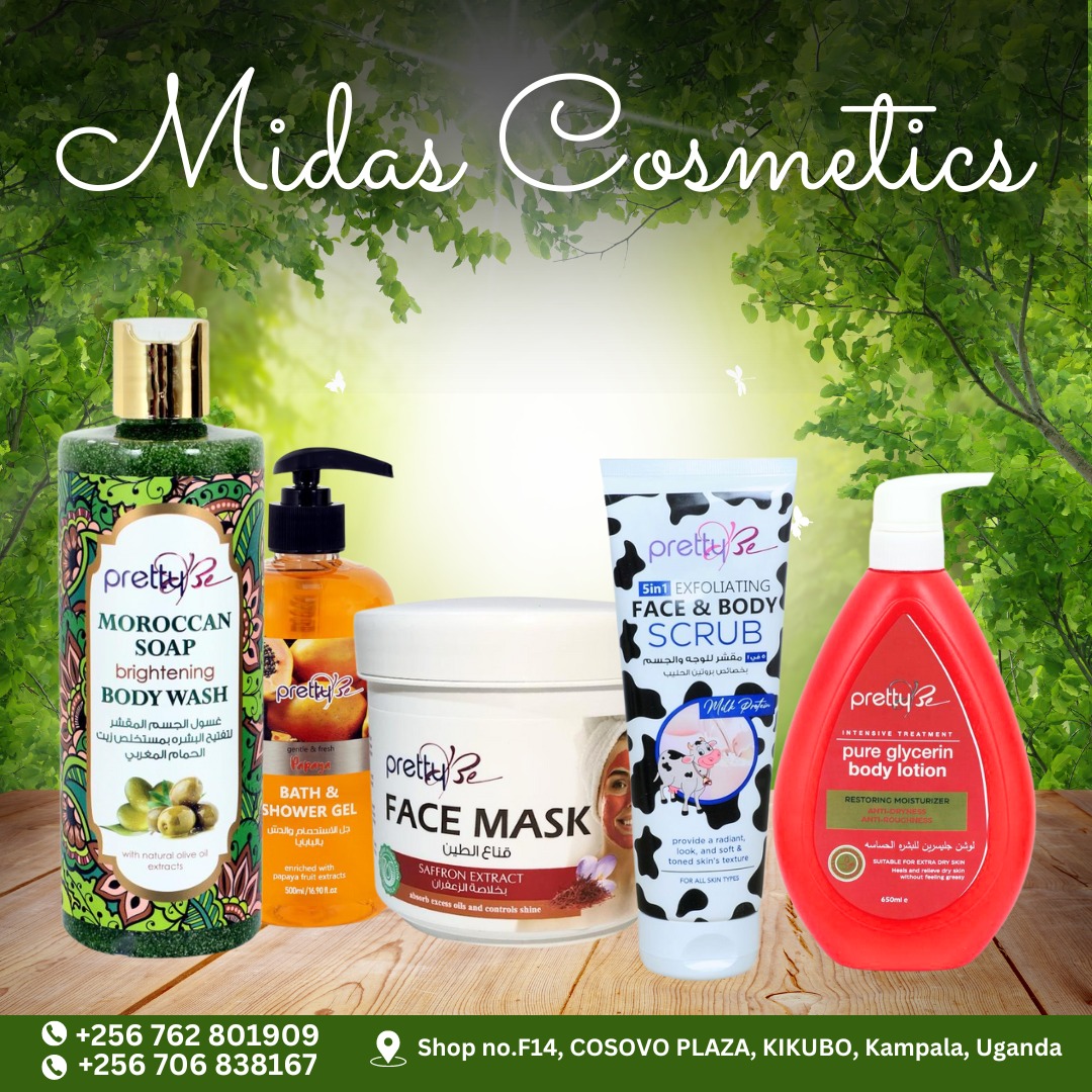 midascosmetics's tweet image. Your journey to flawless skin starts here. Discover the magic of our skincare essentials.
For more details: 0762 801909
Address: Shop No F14 Cosovo Plaza Kikubo Kampala, Uganda

#cosmetics #midascosmetics #prfume #lotionlove #instagram #makeup #scrub #skincare #bodycare #facemask