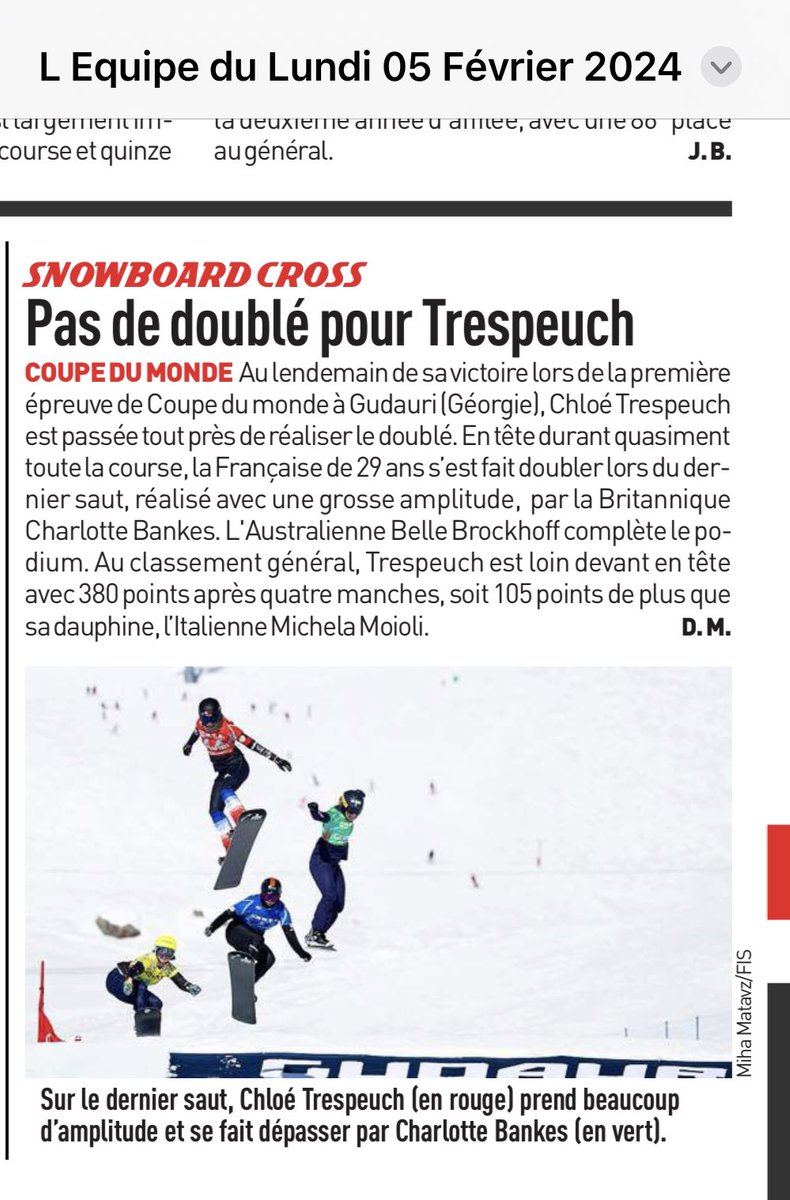 Une victoire et une 2eme place sur un week-end de Coupe du Monde, ce n’est pas suffisant pour avoir un titre positif <a href="/lequipe/">L'Équipe</a> ? 😂
J’aime les challenges mais là, vous mettez la barre très haute quand même 😅