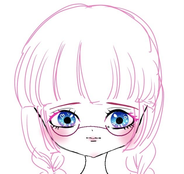 こんなドールヘッド作りたいな!ってラクガキ〜オリキャラとしてイラストでも活躍して欲しいかも… 