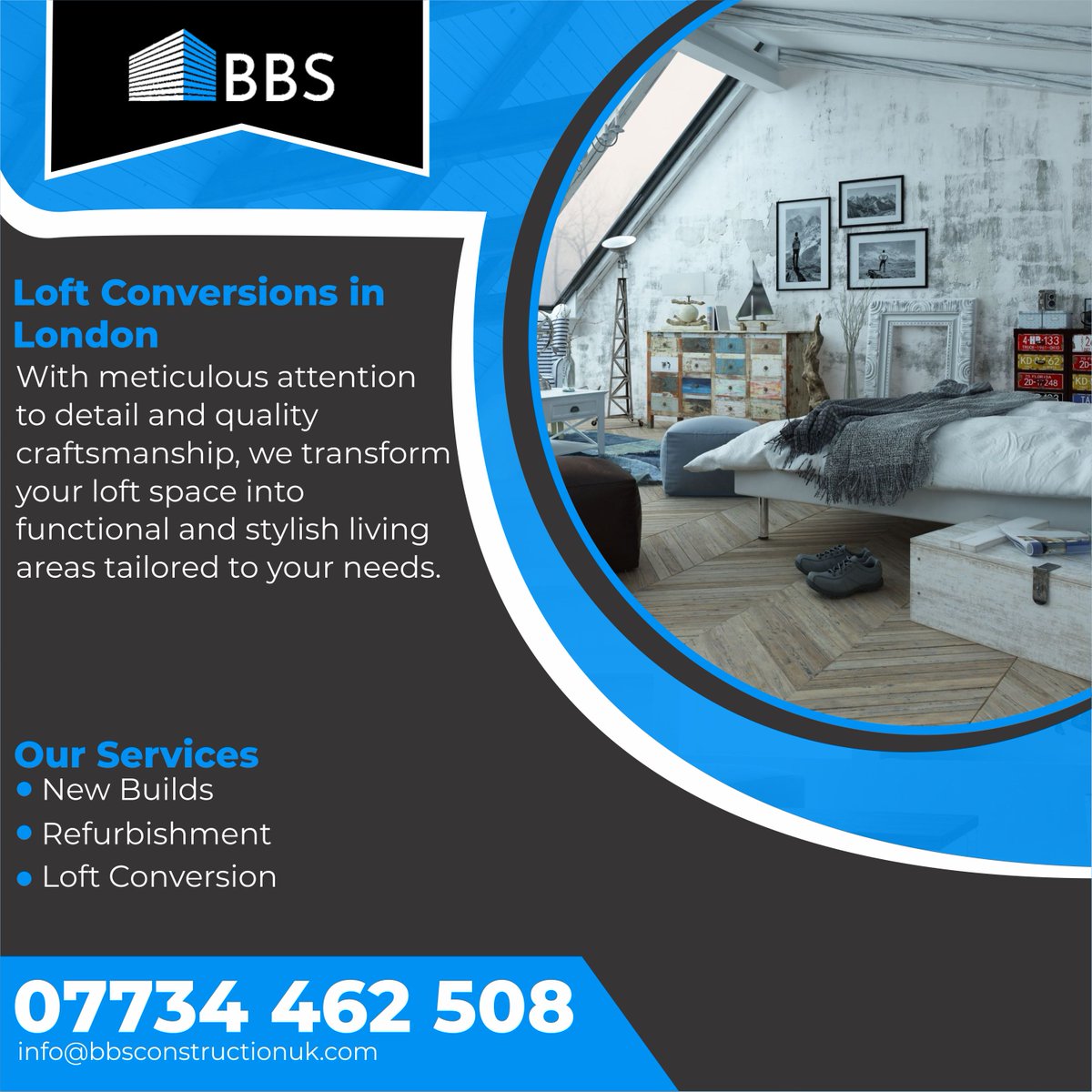 BBSConstructio1's tweet image. BBS Construction specializes in transformative loft conversions in London. Elevate your living space with our expert craftsmanship and personalized solutions.
bbsconstructionuk.com
#BBSConstruction 
#LondonLoftConversions 
#LoftTransformation 
#HomeRenovationLondon 
#LoftDesign