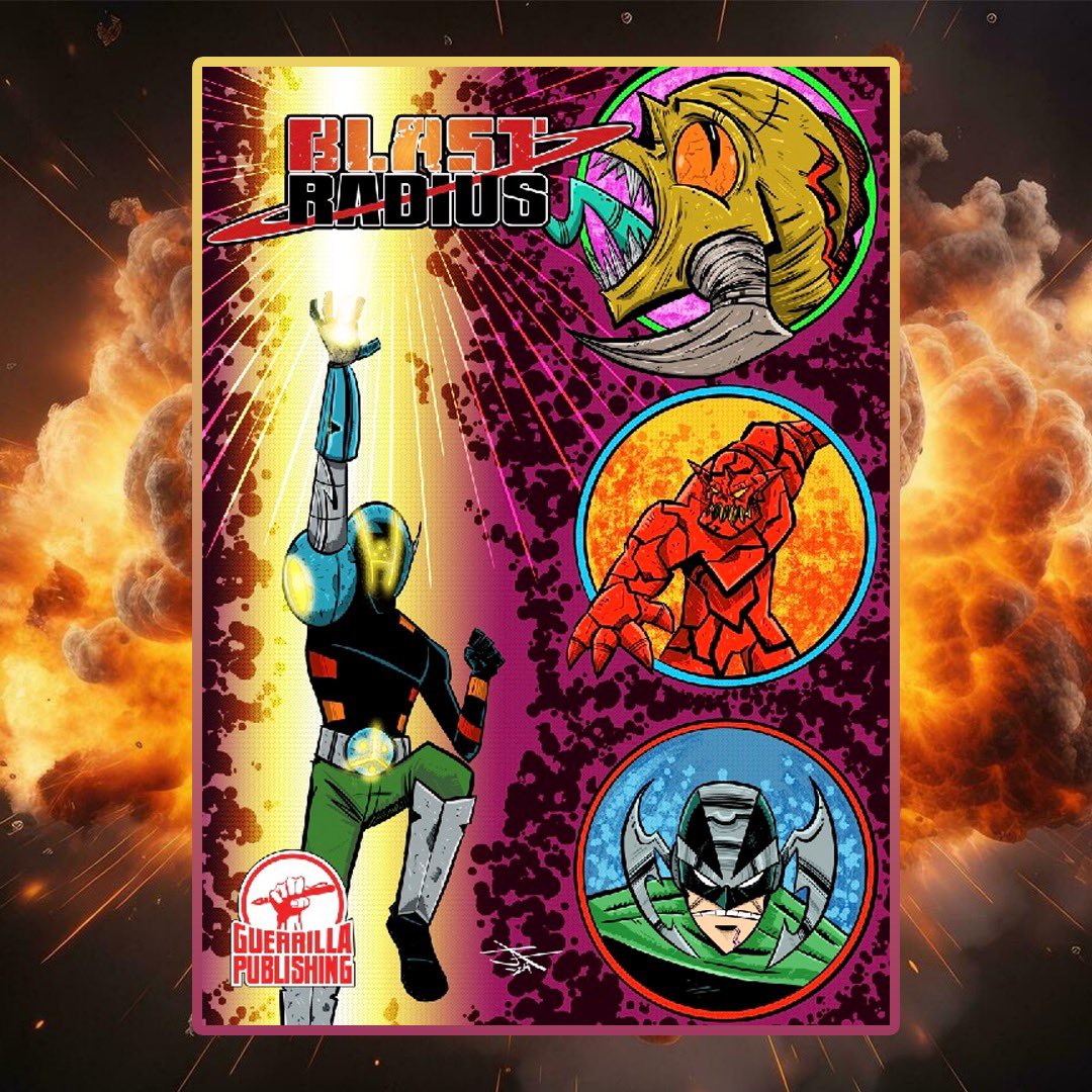 Guerrilla_Pub's tweet image. Dive into the thrilling world of Blast Radius, the latest action-adventure comic by  Adam Farster (Humalien)! A limited edition preview book debuting at NWI Comic Con on Saturday, Feb 10th. #BlastRadius #AdamFarster #Humalien #NWIComicCon #ComicBookPreview #ActionAdventure