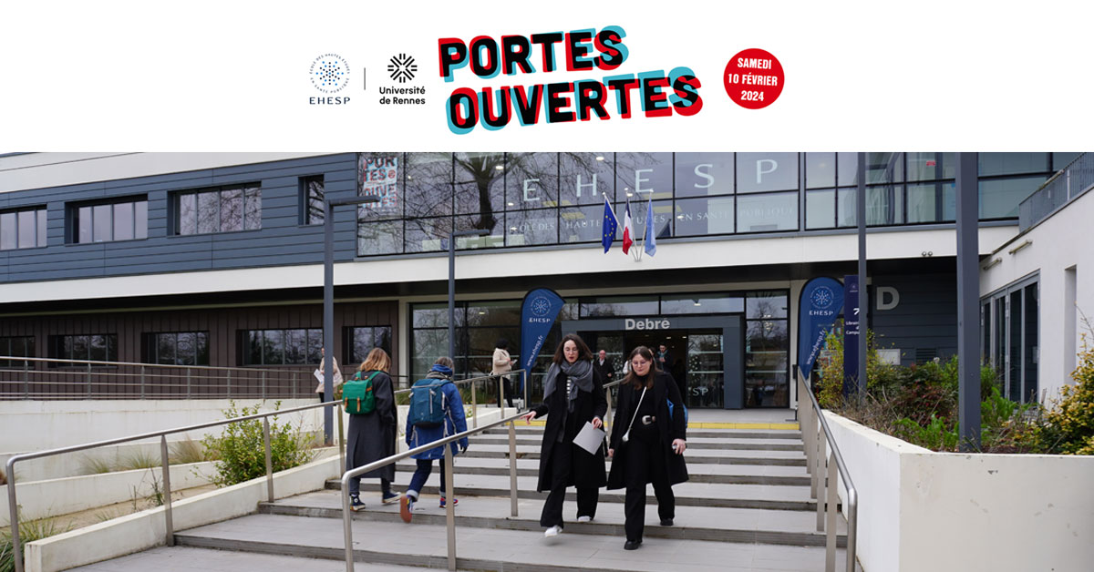 [ÉVÉNEMENT] Journée portes ouvertes 2024 de l'<a href="/EHESP/">EHESP</a> : mode d'emploi !
🗓️ Samedi 10 février 2024
⏰ de 9h à 15h
📍 à l'EHESP à Rennes
🌐en ligne sur Zoom
🧑‍💻Programme complet et liens de connexion ➡️ portesouvertes.univ-rennes.fr/ehesp

#JPO #portesouvertes #santépublique #formation #concours