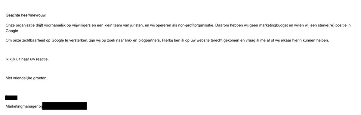 Hoi marketingmanager. 1992 belde. Ze willen hun spammailtjes terug.