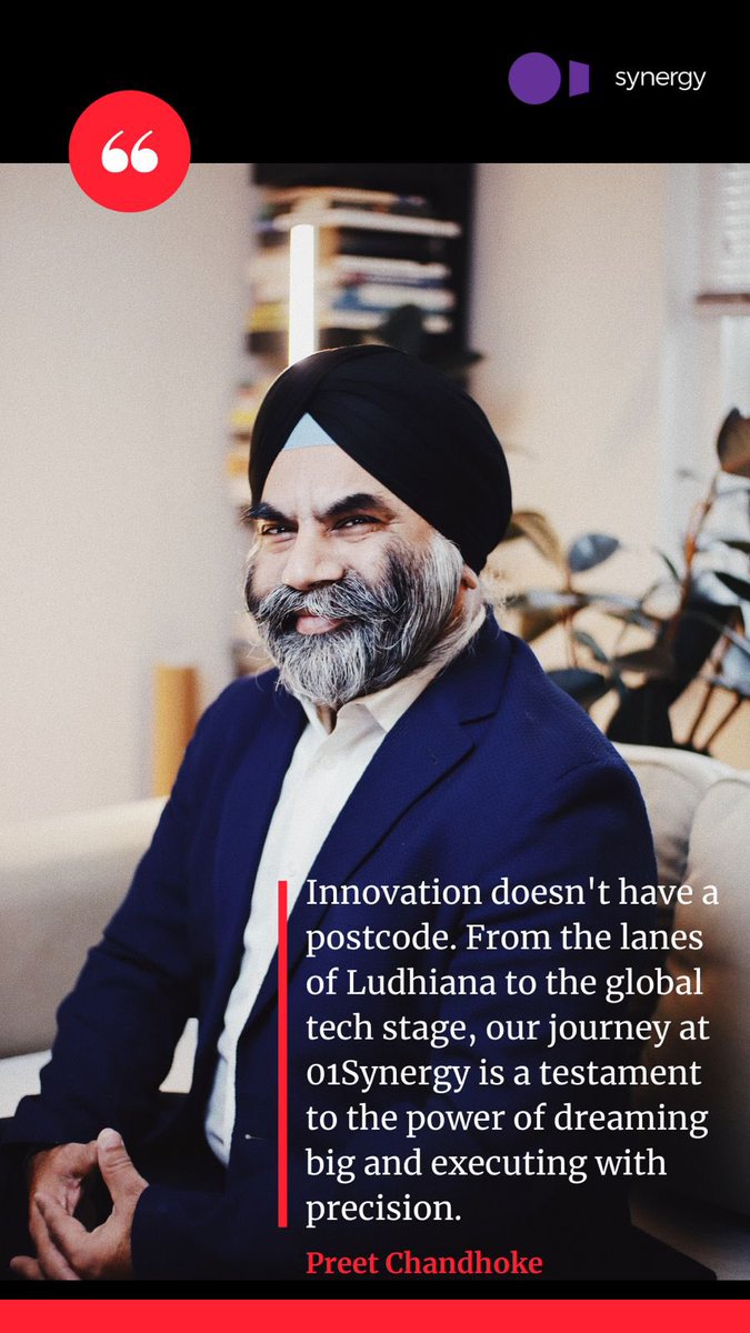 PreetChandhoke's tweet image. Innovation doesn&apos;t have a postcode. 

From the lanes of Ludhiana to the global tech stage, our journey at 01Synergy is a testament to the power of dreaming big and executing with precision.

#InnovationWithoutBorders #TechGlobal  #01Synergy  #TechInnovation